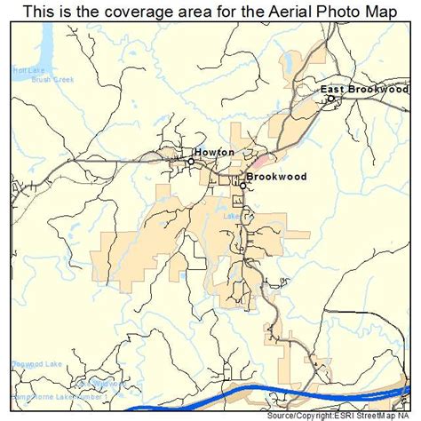 Aerial Photography Map Of Brookwood Al Alabama
