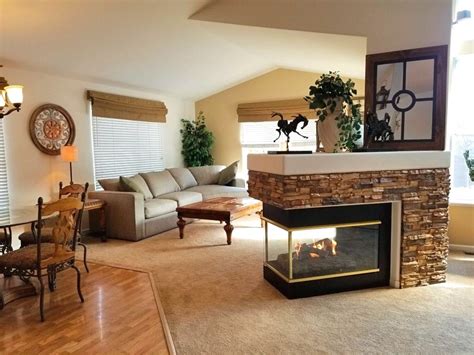 3 Sided Fireplace Design Fantastically Retro Barron Designs