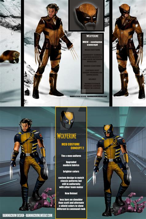 Mcu Wolverine Designs By Rainingcrow On Deviantart