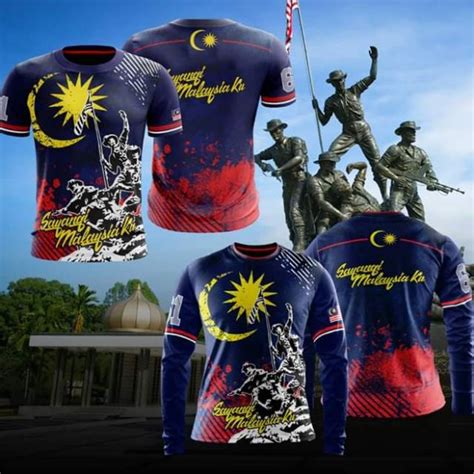 Info baju merdeka 2019 full sublimation printing microfibre kain jersey yang tahan lasak seperti keluaran. Tshirt Merdeka 63 Tahun '2020' | Shopee Malaysia