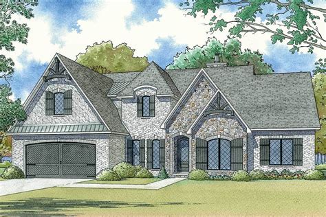 Archival designs' european & french country house plans are inspired by the splendor of the old world rustic manors found in the rural french country side. Modern French Country House Plan With Upstairs Game Room ...