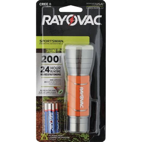 Buy Rayovac Sportsman Essentials Glow In The Dark Led Flashlight Silver