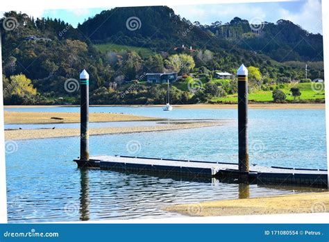 Cooks Beach Tidal Estuary New Zealand Stock Photo Image Of Purangi