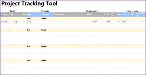 6 Tracking Excel Template Excel Templates 407