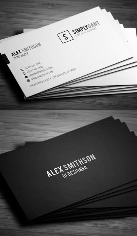 Sleek Elegant Business Cards Business Card Type Sample Business Cards
