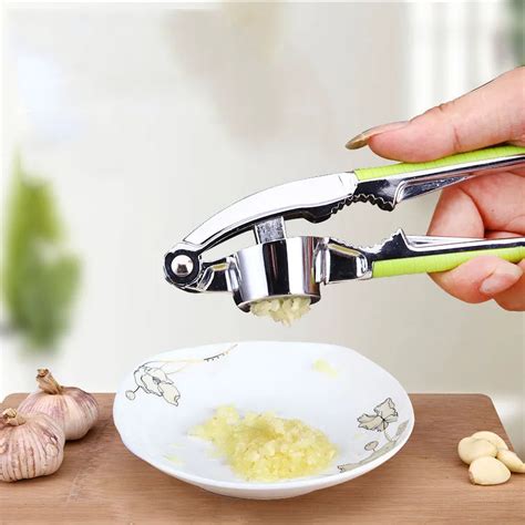 Multi Function Stainless Steel Ginger Garlic Press Walnut Nut Crackers