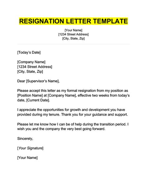 Best Resignation Email Message Example And Template A Vrogue Co