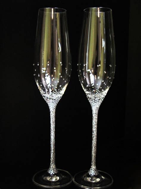 Personalized Champagne Wedding Flutes Set Of Wedding Etsy