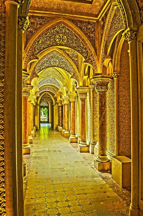 A Golden Hallway Of Palacio Monserrate Colours Of Magic And