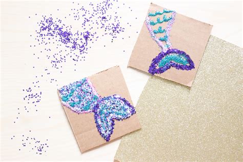 Glittery Mermaid Tail Craft Toddler At Play