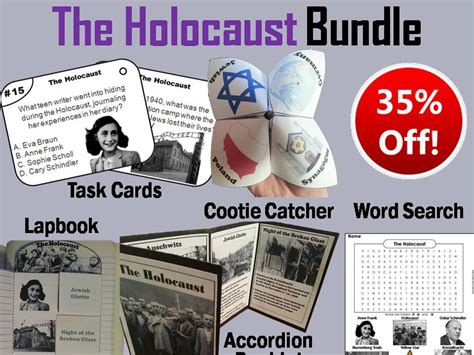 Holocaust Task Cards And Activities Bundle Teaching Resources