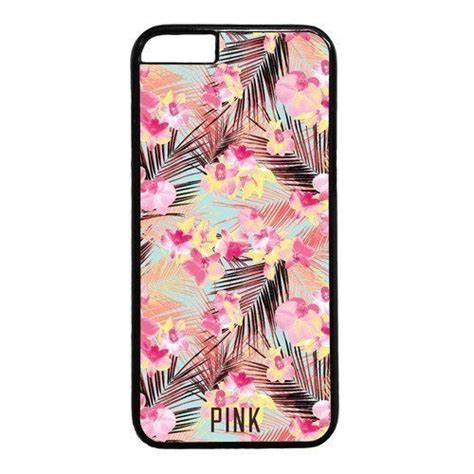 Iphone 6 Casevictorias Secret Pink Flowers Design Pc Black Case For