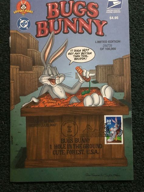 Bugs Bunny Comic Book 1st Day Of Issue Sold By The Post Office Limited Edition United States