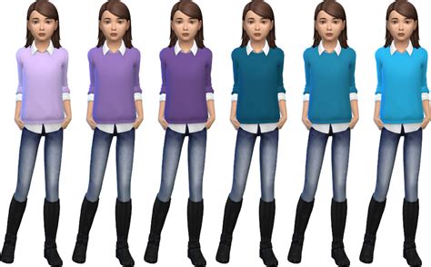 My Sims 4 Blog Get Together Top Recolors For Kids By Deelitefulsimmer