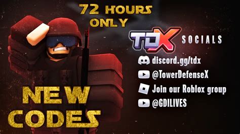 New Codes Tower Defense X New Codes Tdx Roblox Youtube