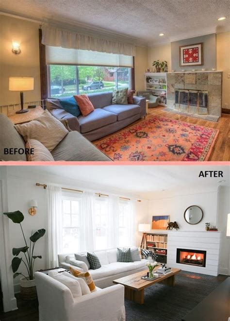 incredible living room makeover before and after photos decoomo