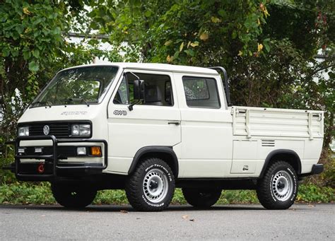 A Volkswagen Type 2 T3 Doka Transporter Syncro 4x4