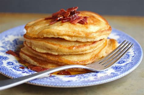 Brown Sugar Pancakes With Bacon Maple Butter Free Recipe Below
