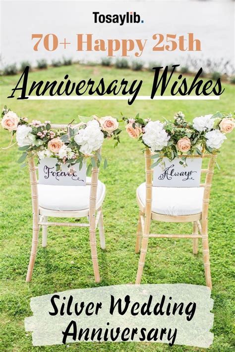 The 25th wedding anniversary is commonly regarded as the silver anniversary of a couple. 70+ Happy 25th anniversary wishes (silver wedding ...