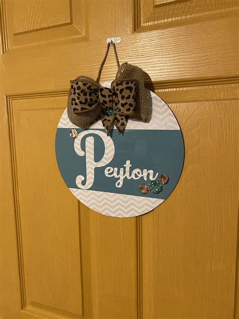 Personalized Made To Order Door Hanger Etsy