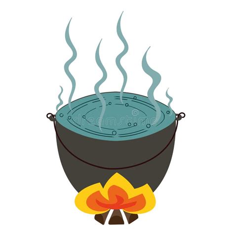 Pot Of Boiling Water Cartoon