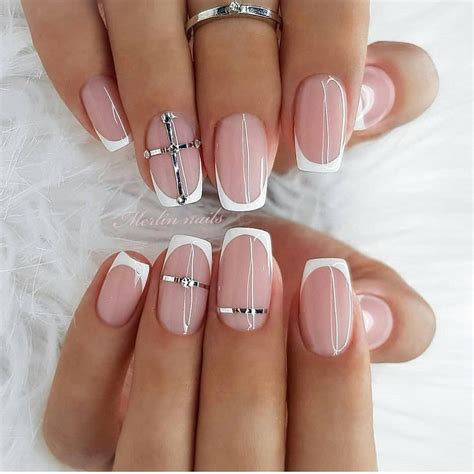 Pink And White Nail Designs A Trendy And Chic Manicure
