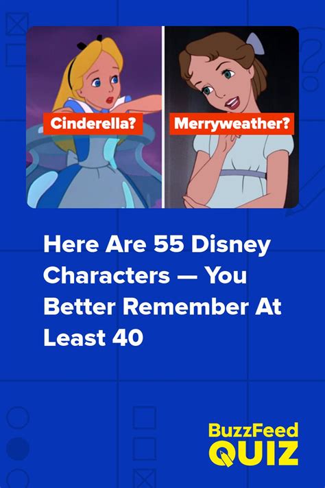 If You Can T Identify These 55 Disney Characters I M Banning You From Disney World Disney