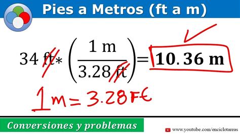 Pies A Metros Ft A M Conversiones Y Problemas Resueltos Clip