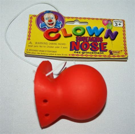 Squeaking Clown Nose Funny Red Costume Accessory Circus Parade Prop Honker Gag 721773247071