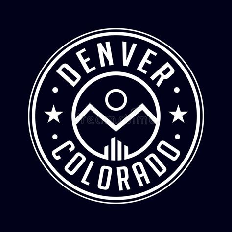 Logotipo De Denver Colorado Vetor E Ilustrao Ilustração Do Vetor