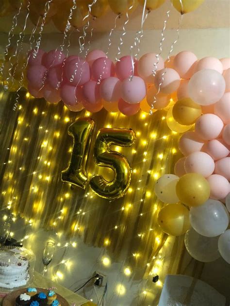 Balloon Arch With Lights 15th Birthday Party Ideas Teenage Girls Birthday Party Ideas 14th