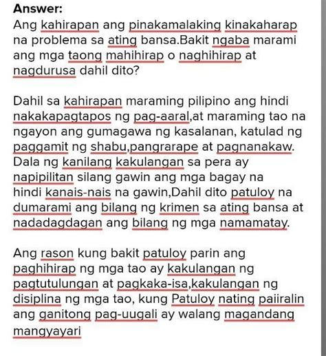 Pagsasanay 3 Bumuo Kai Panuto Sumulat Ng Isang Talumpati Hinggil Sa