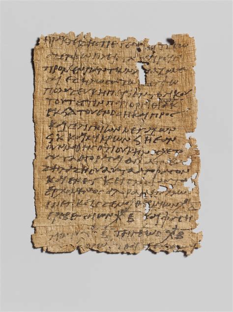 Papyrus Letter In Greek Roman Egyptian Late Imperial The Met
