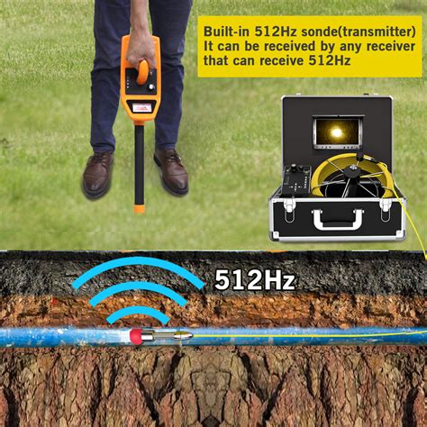 Sewer Camera 100ft With Locator And Receiver 512hz Sonde Transmitter