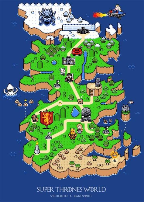 8 Bit Map Of Westeros Pixel Art Pixel Day Of The Shirt