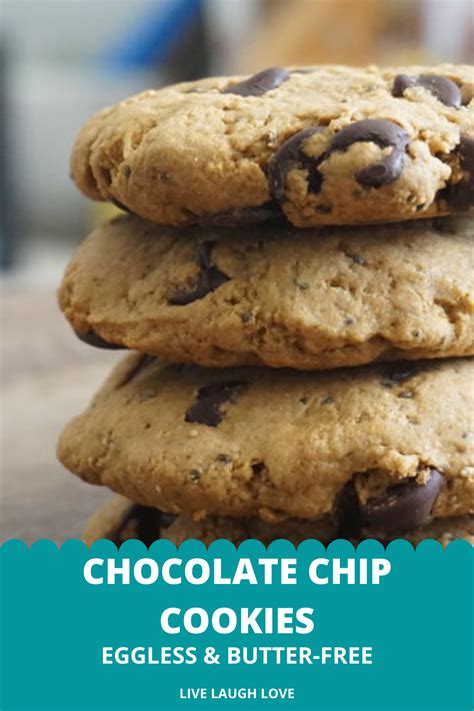Classic Chocolate Chip Cookies Eggless Butter Free With Whole