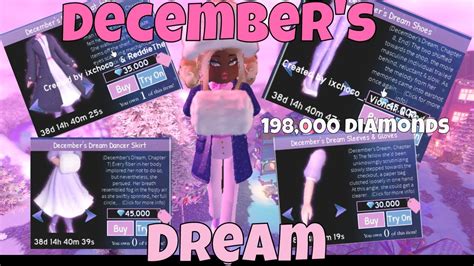 NEW ROYALE HIGH DECEMBER S DREAM SET NEW HAIRS YouTube