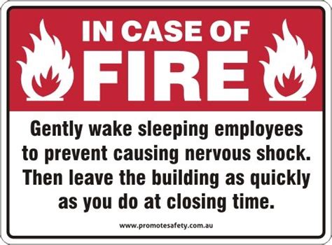 Safety Humour About Fire Safety And Emergency Evacuations