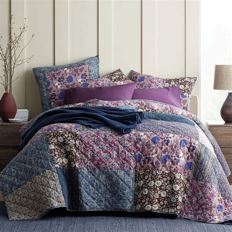 The Company Store Midnight Garden Multicolored Floral Cotton Patchwork
