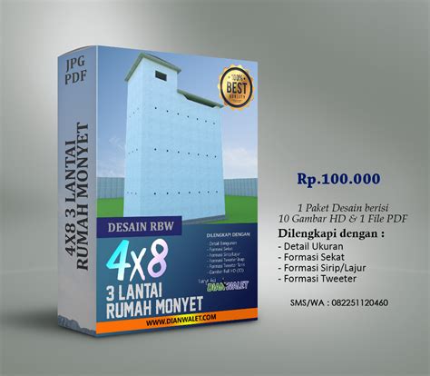 Desain rumah walet 2 lantai. Desain Rumah Burung Walet 4x8 3 Lantai Premium | DIAN WALET
