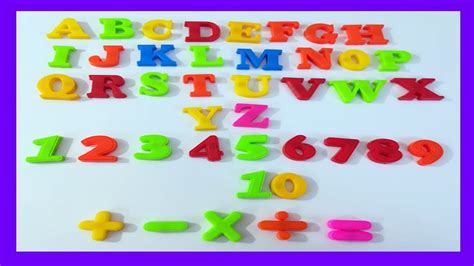 Plastic Magnet Numbers And Alphabets Learn To Count 12345678910