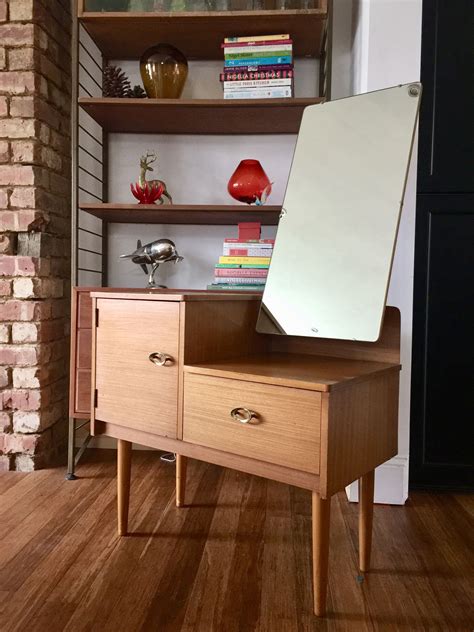 How it became the modern makeup table. Retro Vintage Mid Century Dressing Table Mirror Vanity ...