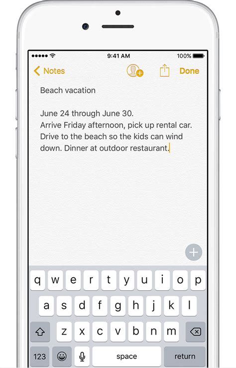 Use Notes On Your Iphone Ipad And Ipod Touch Apple Support