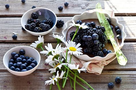 Wallpaper Food Flowers Fruit Berries Berry Meal Blackberry