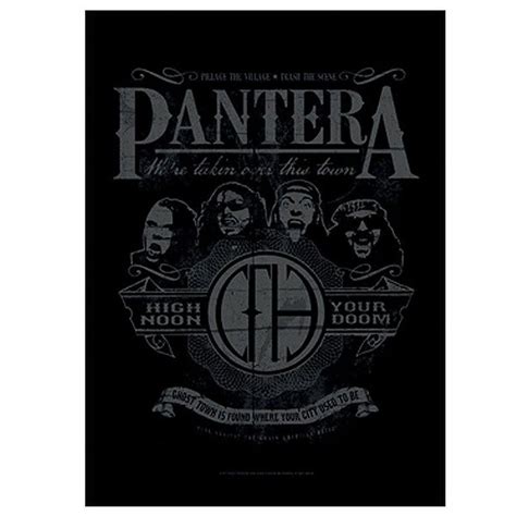 Pantera Poster Flag High Noon Your Doom Cfh Tapestry Cloth Fabric Wall
