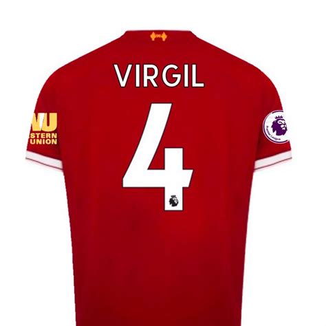 Virgil Van Dijk Liverpool Nike 202324 Home Replica Player Jersey Red