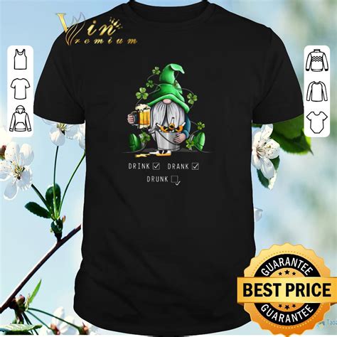 Awesome Gnome Drink Beer Drank Drunk St Patrick S Day Shirt Sweater Hoodie Sweater Longsleeve