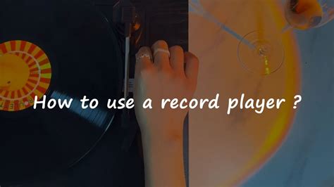 How To Use A Record Player How To Play Vinyl Records Youtube