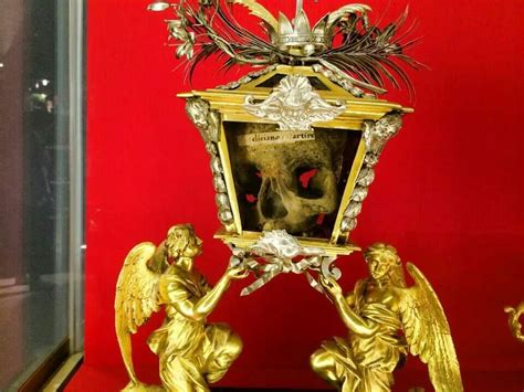 Relics Of Saints At Medici Chapel Actual Skulls And Bones Reliquary
