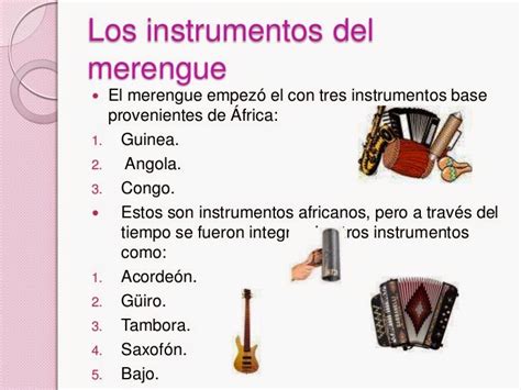 Musica Favorita Los Instrumentos Que Utilizaban O Utilizan En Merengue Y Baile